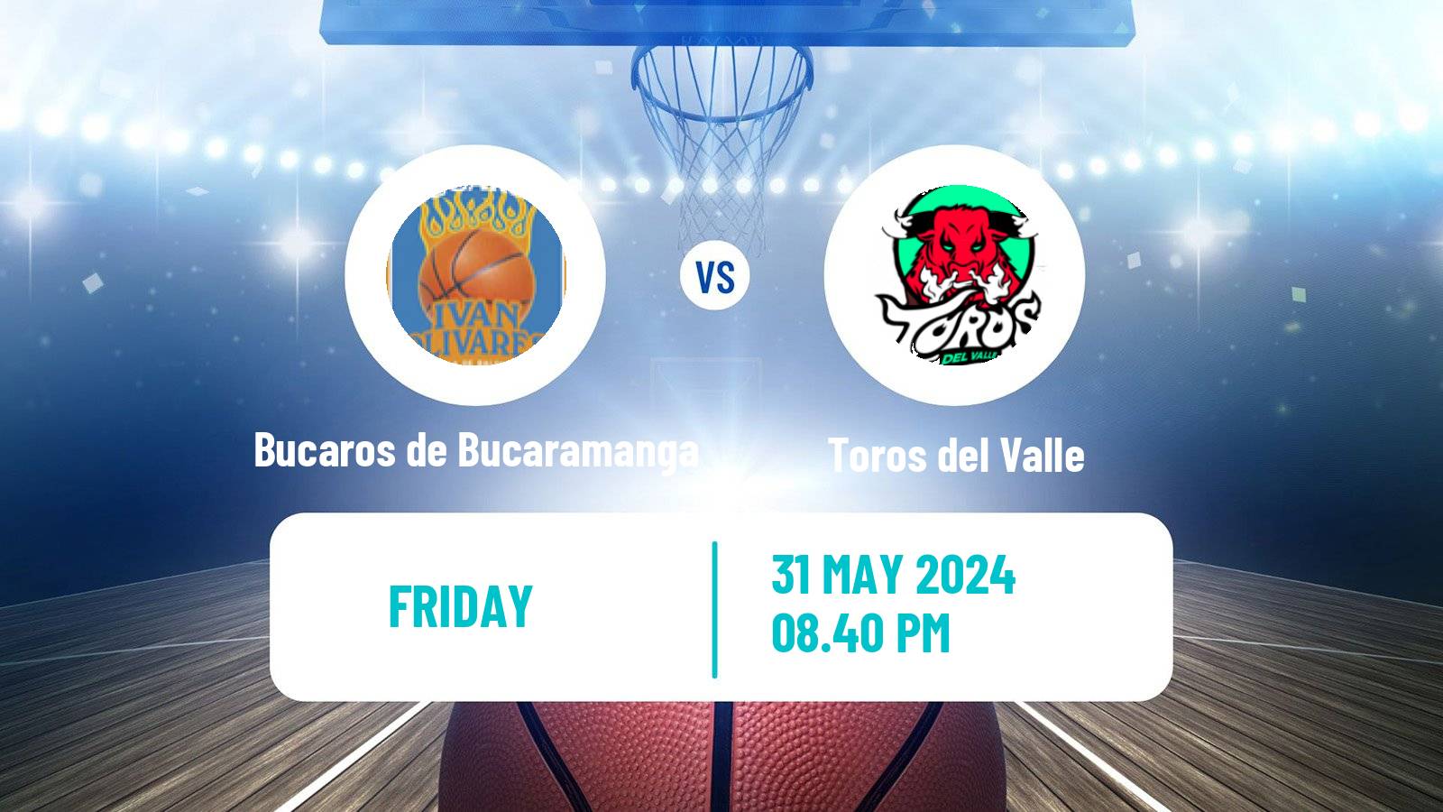 Basketball Colombian LBP Basketball Bucaros de Bucaramanga - Toros del Valle