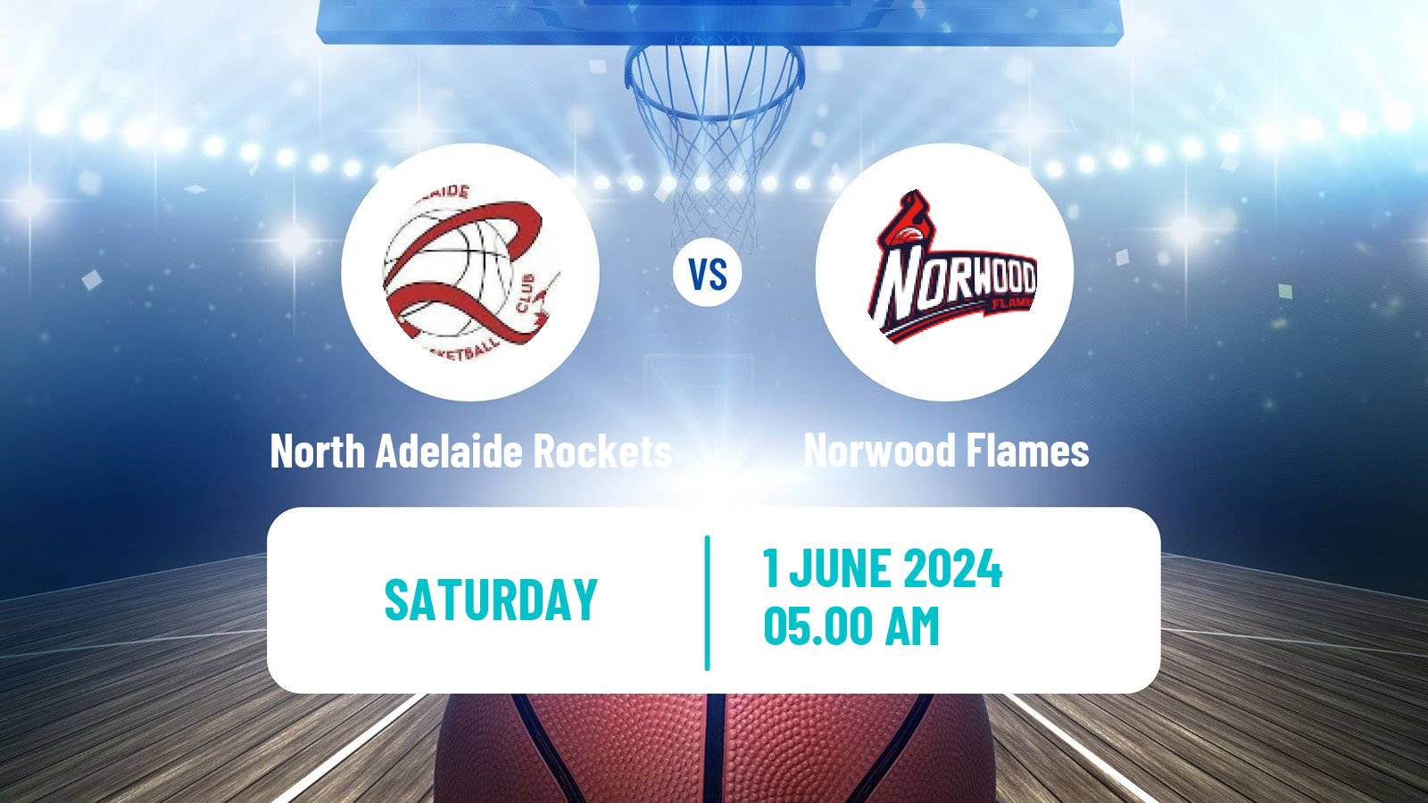 Basketball Australian NBL1 Central Women North Adelaide Rockets - Norwood Flames