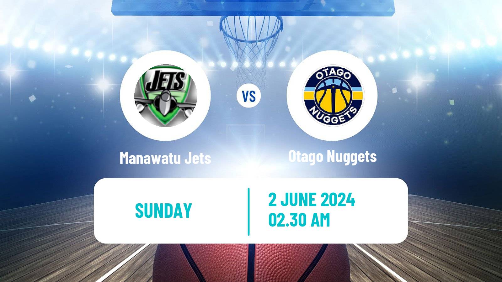 Basketball New Zealand NBL Manawatu Jets - Otago Nuggets