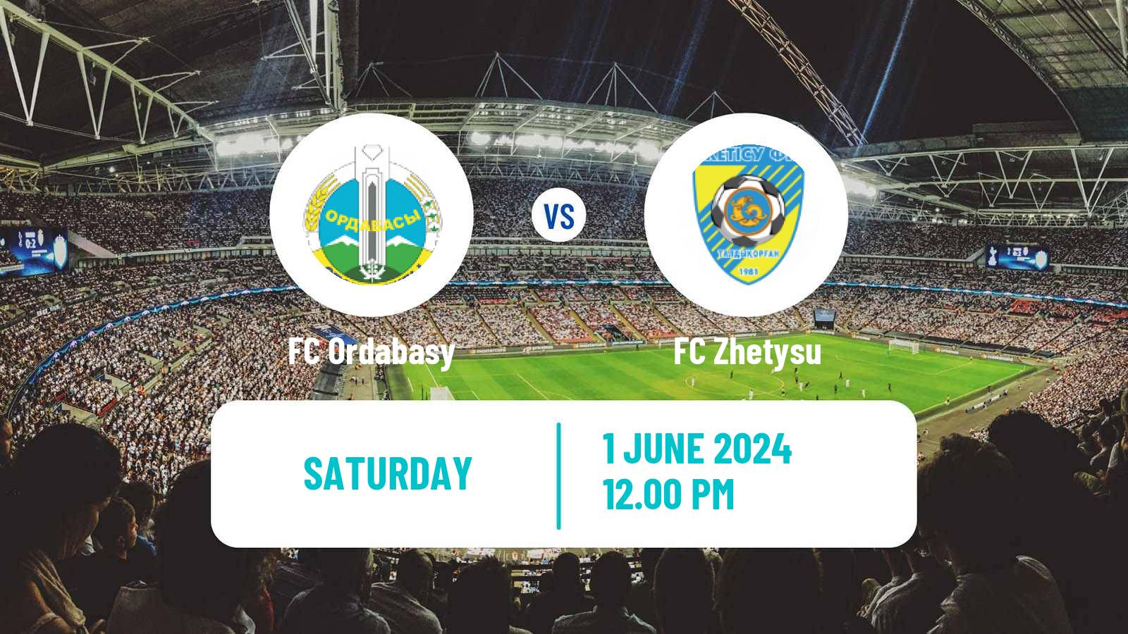 Soccer Kazakh Premier League Ordabasy - Zhetysu