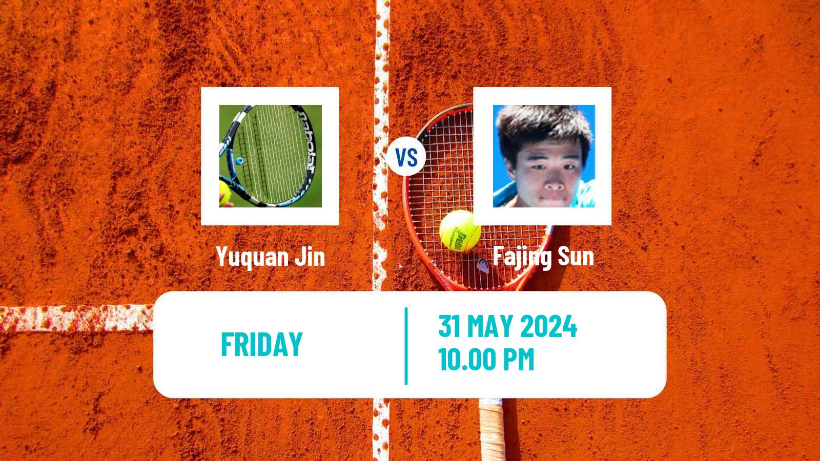 Tennis ITF M25 Baotou Men Yuquan Jin - Fajing Sun