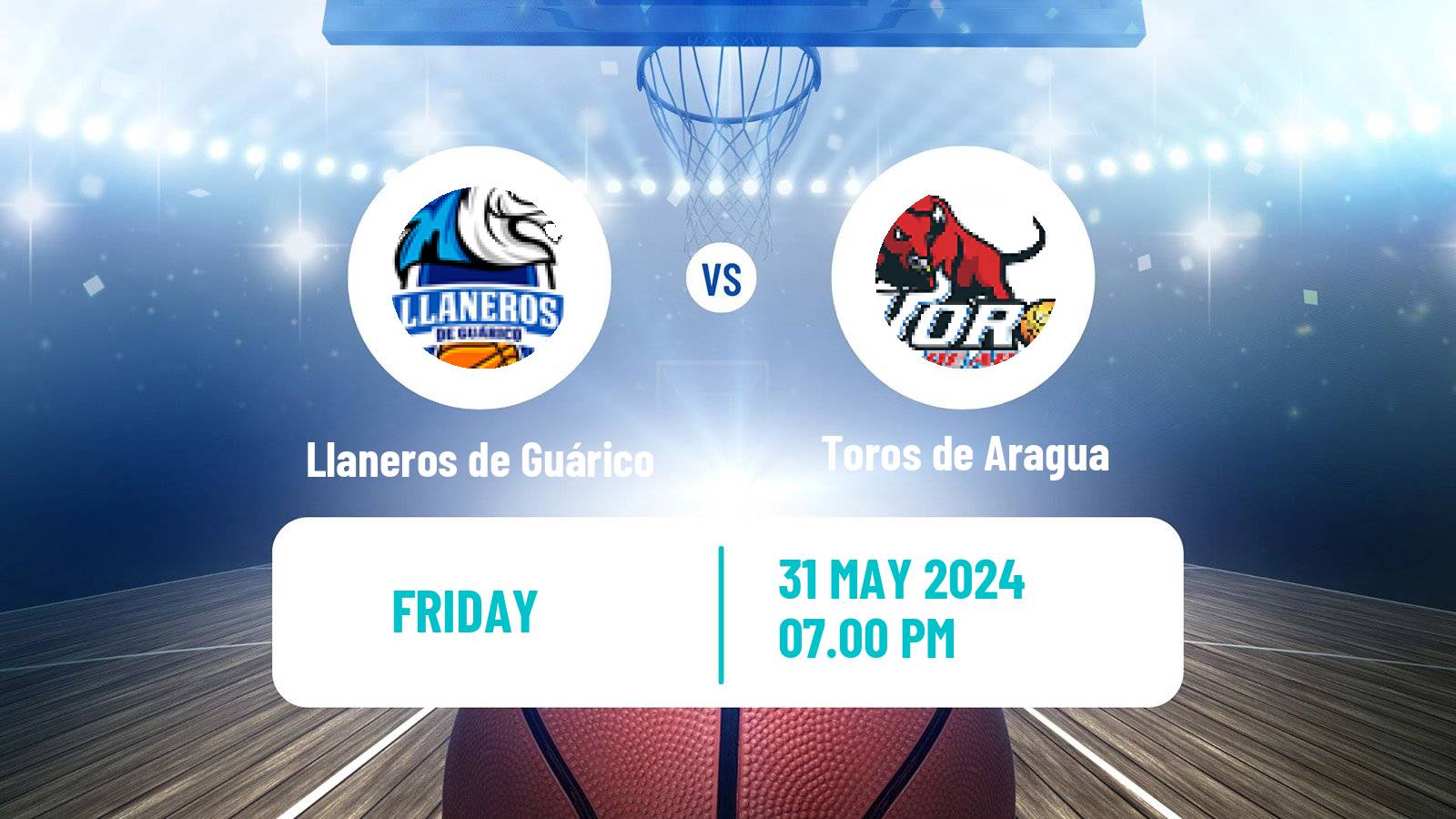Basketball Venezuelan Superliga Basketball Llaneros de Guárico - Toros de Aragua