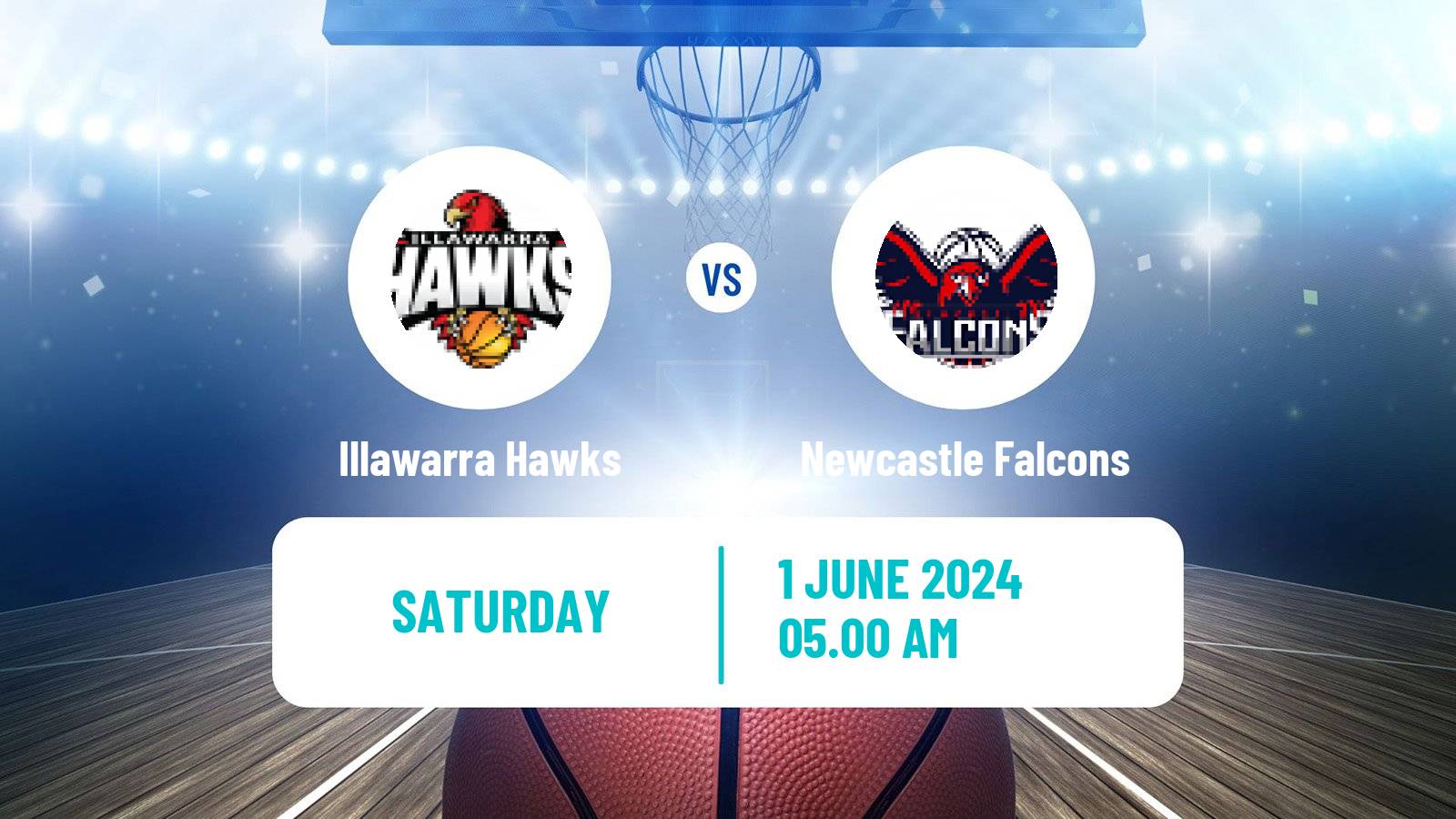 Basketball Australian NBL1 East Illawarra Hawks - Newcastle Falcons