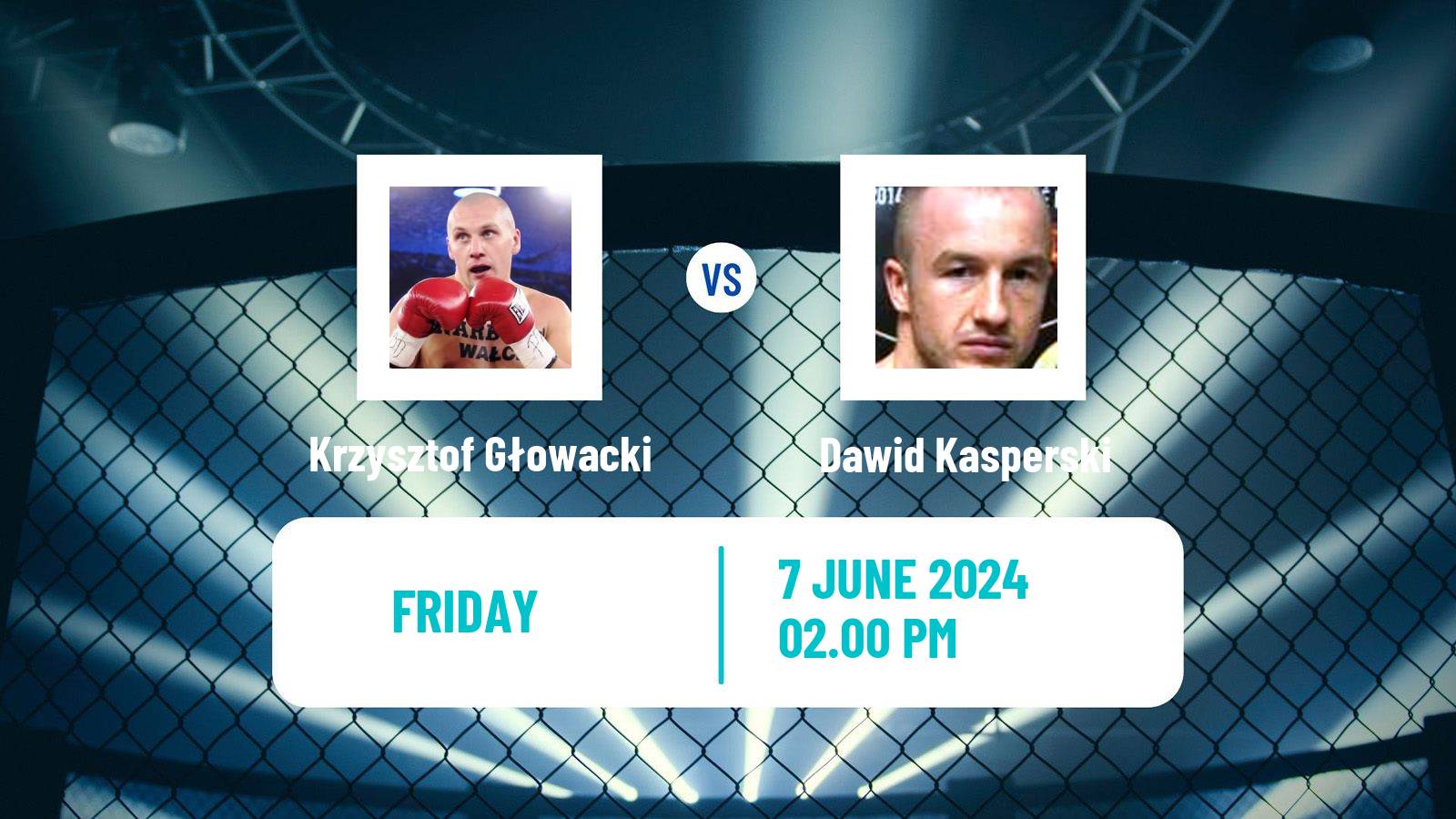 MMA Light Heavyweight Ksw Men Krzysztof Głowacki - Dawid Kasperski
