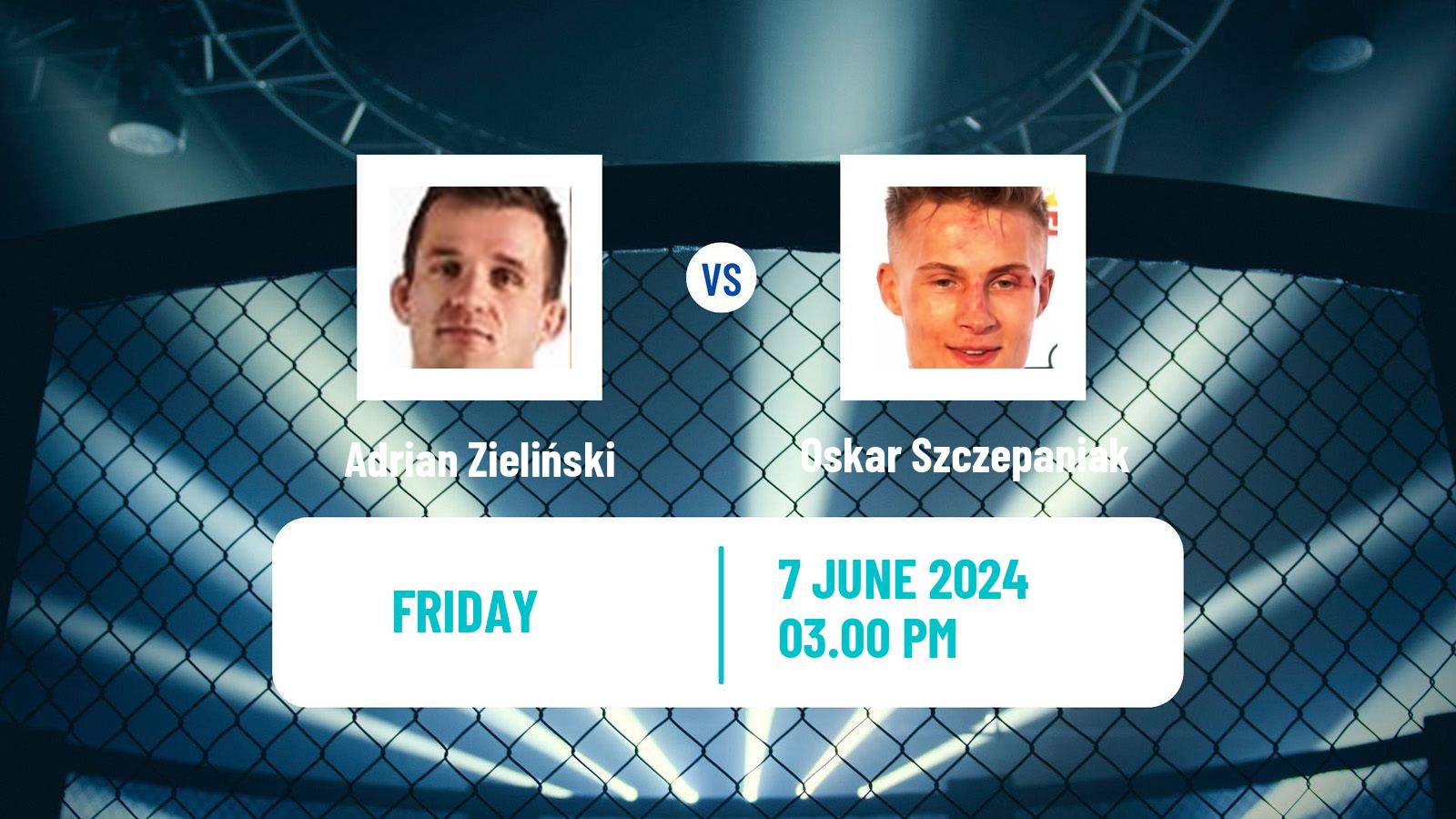 MMA Welterweight Ksw Men Adrian Zieliński - Oskar Szczepaniak