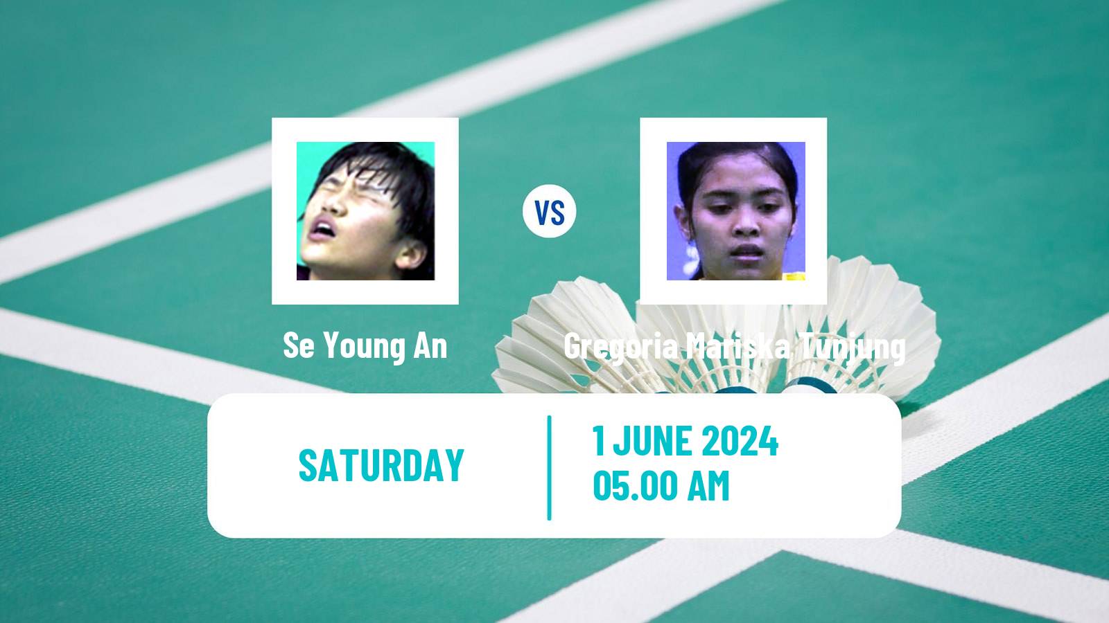 Badminton BWF World Tour Singapore Open Women Se Young An - Gregoria Mariska Tunjung