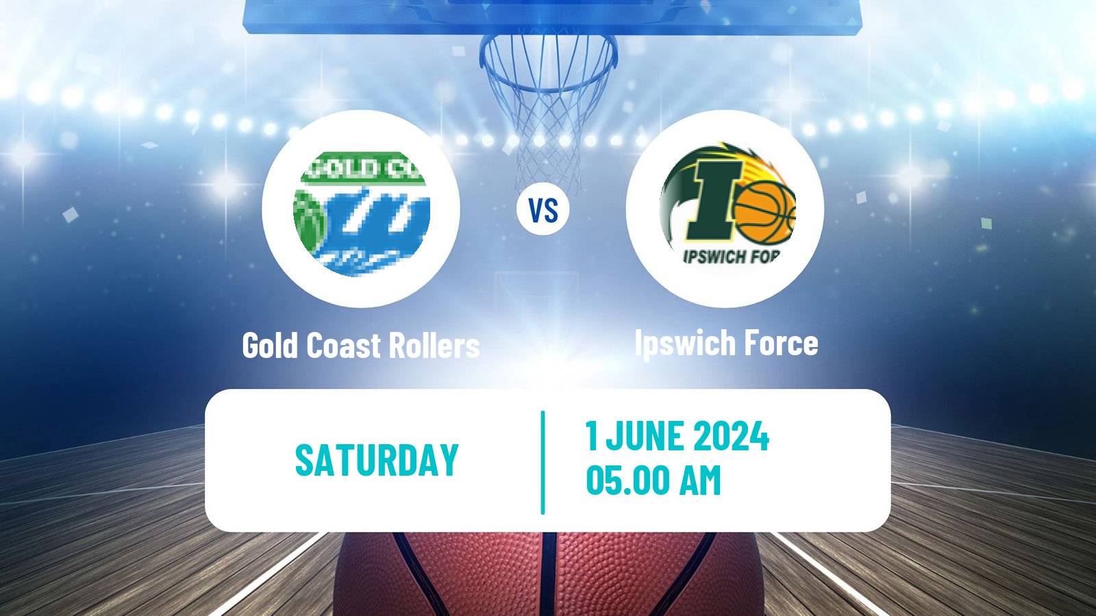 Basketball Australian NBL1 North Gold Coast Rollers - Ipswich Force