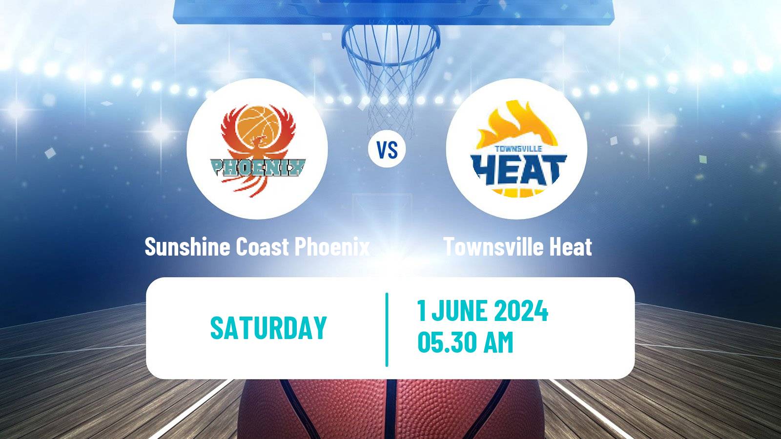 Basketball Australian NBL1 North Sunshine Coast Phoenix - Townsville Heat