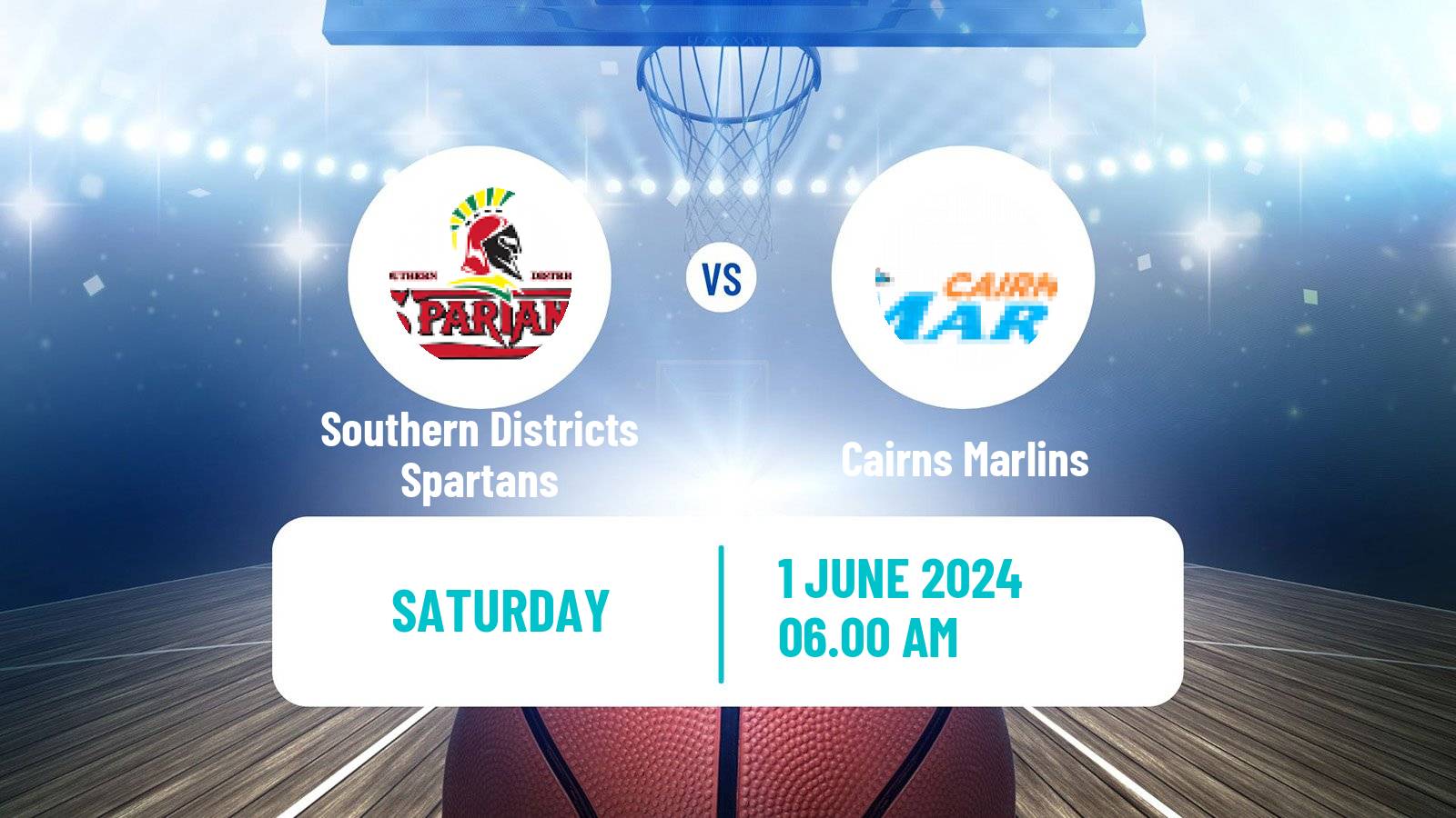 Basketball Australian NBL1 North Southern Districts Spartans - Cairns Marlins