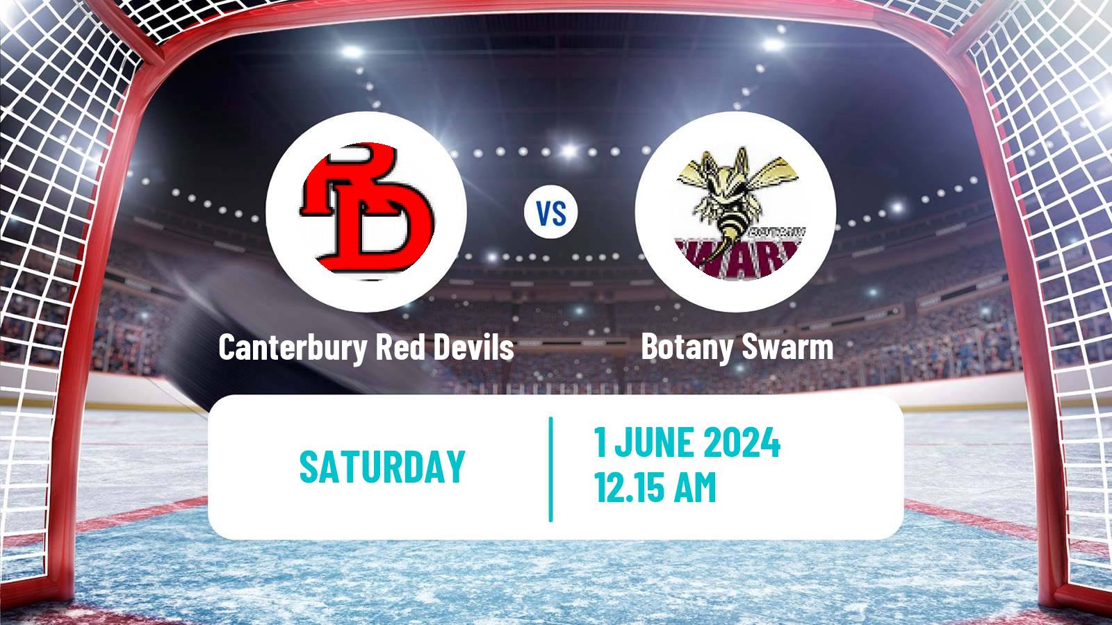 Hockey New Zealand NZIHL Canterbury Red Devils - Botany Swarm