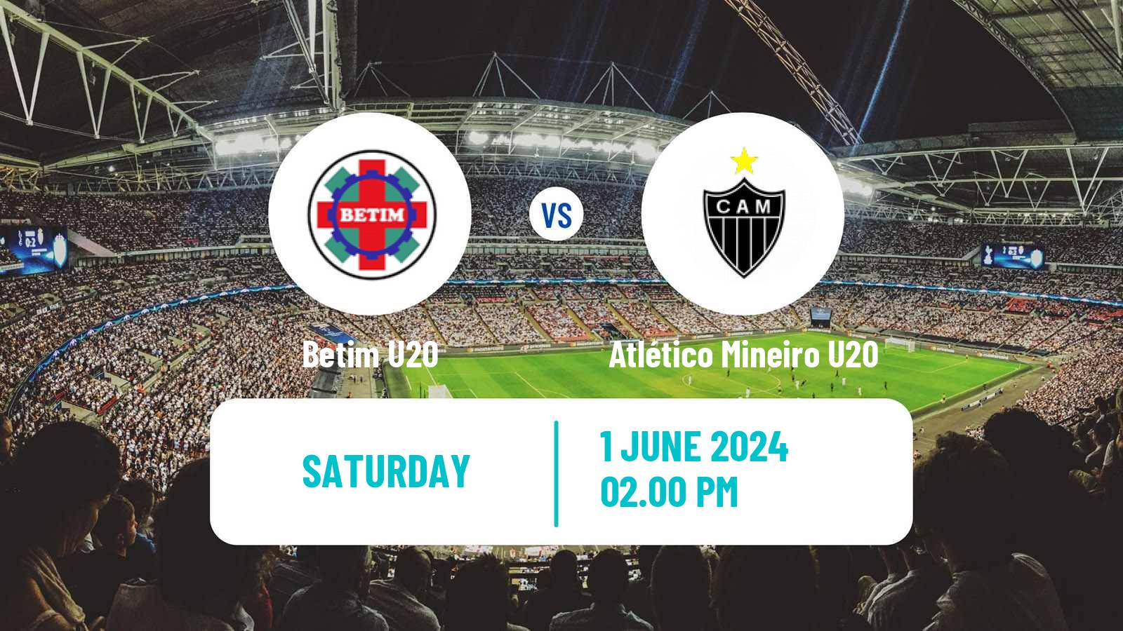 Soccer Brazilian Mineiro U20 Betim U20 - Atlético Mineiro U20