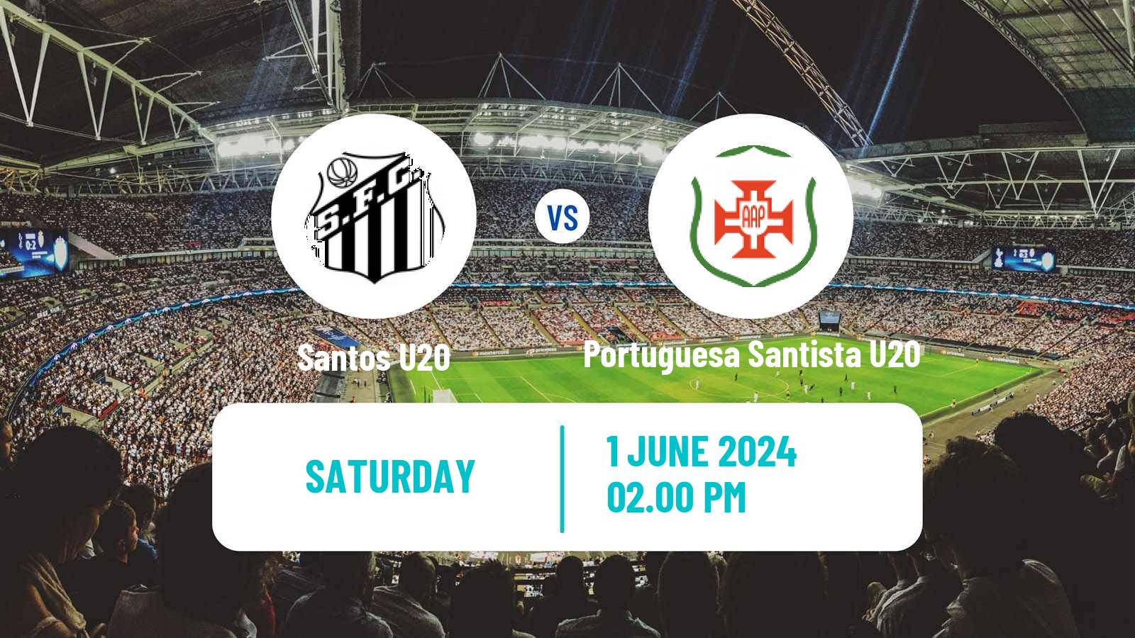 Soccer Brazilian Paulista U20 Santos U20 - Portuguesa Santista U20