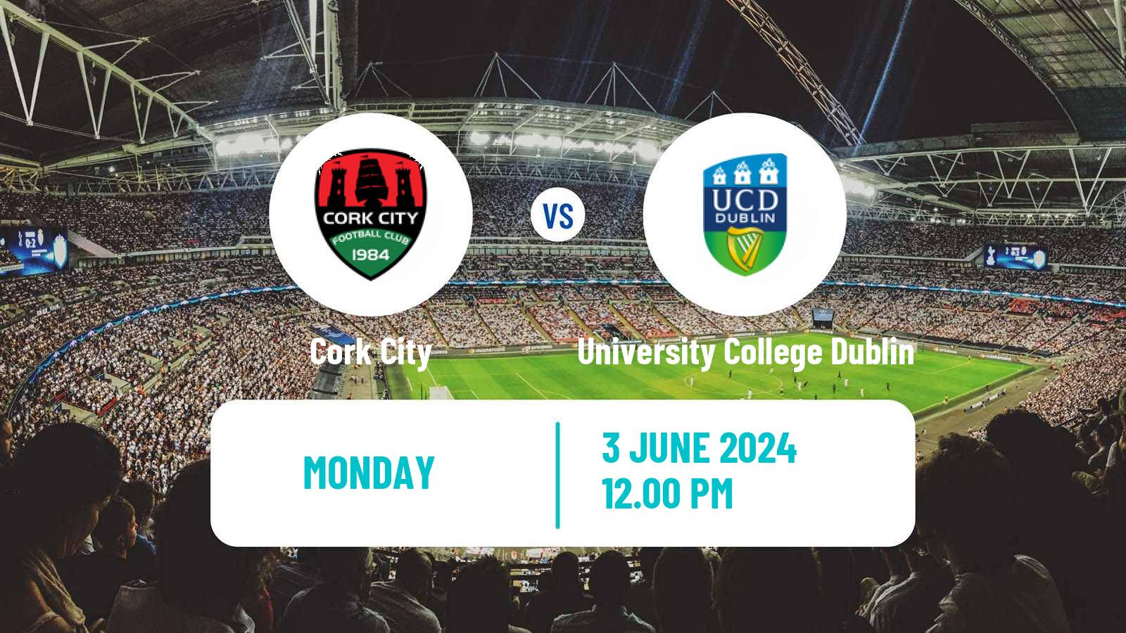 Soccer Irish Division 1 Cork City - University College Dublin