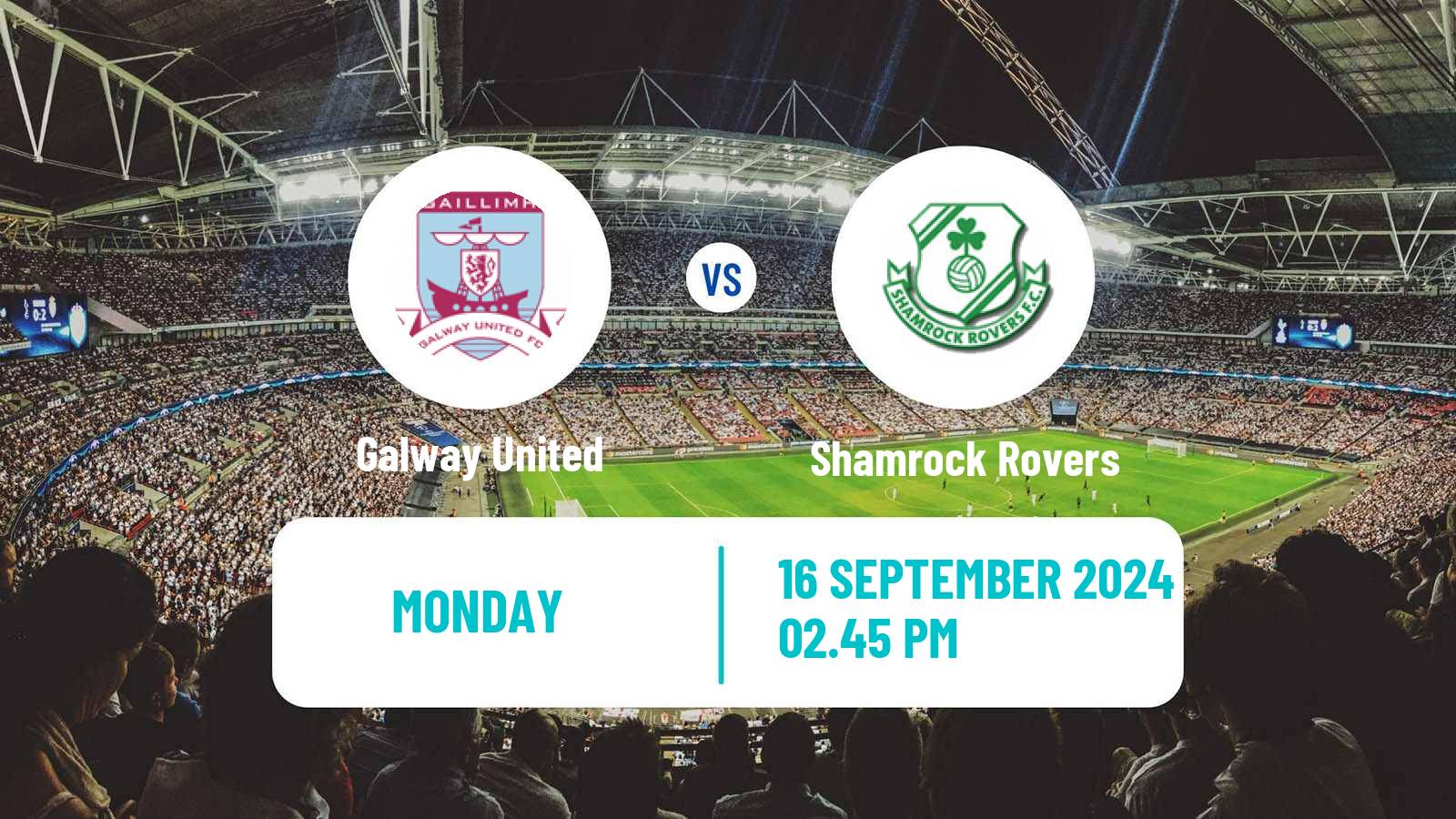 Soccer Irish Premier Division Galway United - Shamrock Rovers