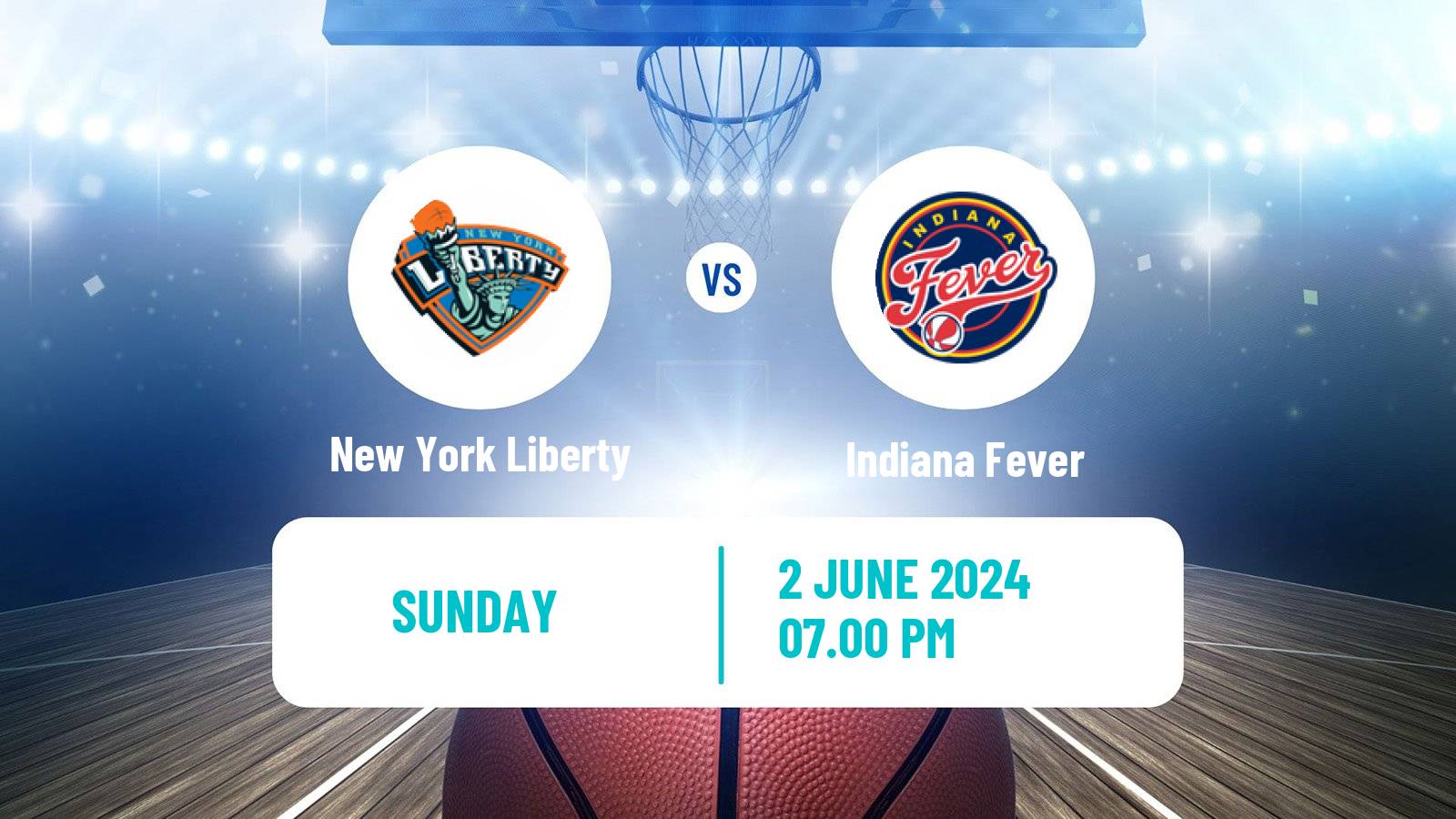 Basketball WNBA New York Liberty - Indiana Fever