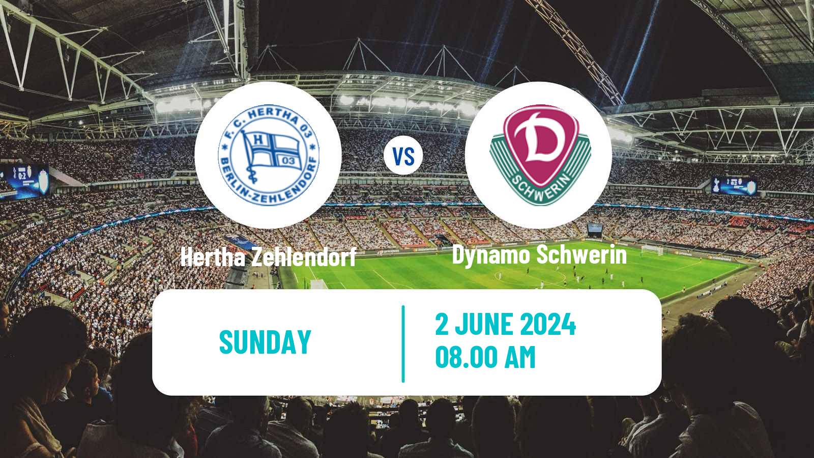 Soccer German Oberliga NOFV-Nord Hertha Zehlendorf - Dynamo Schwerin
