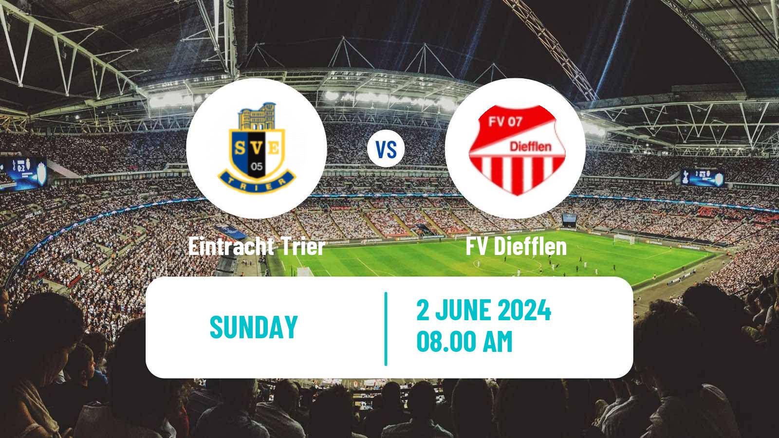 Soccer German Oberliga Rheinland-Pfalz/Saar Eintracht Trier - Diefflen