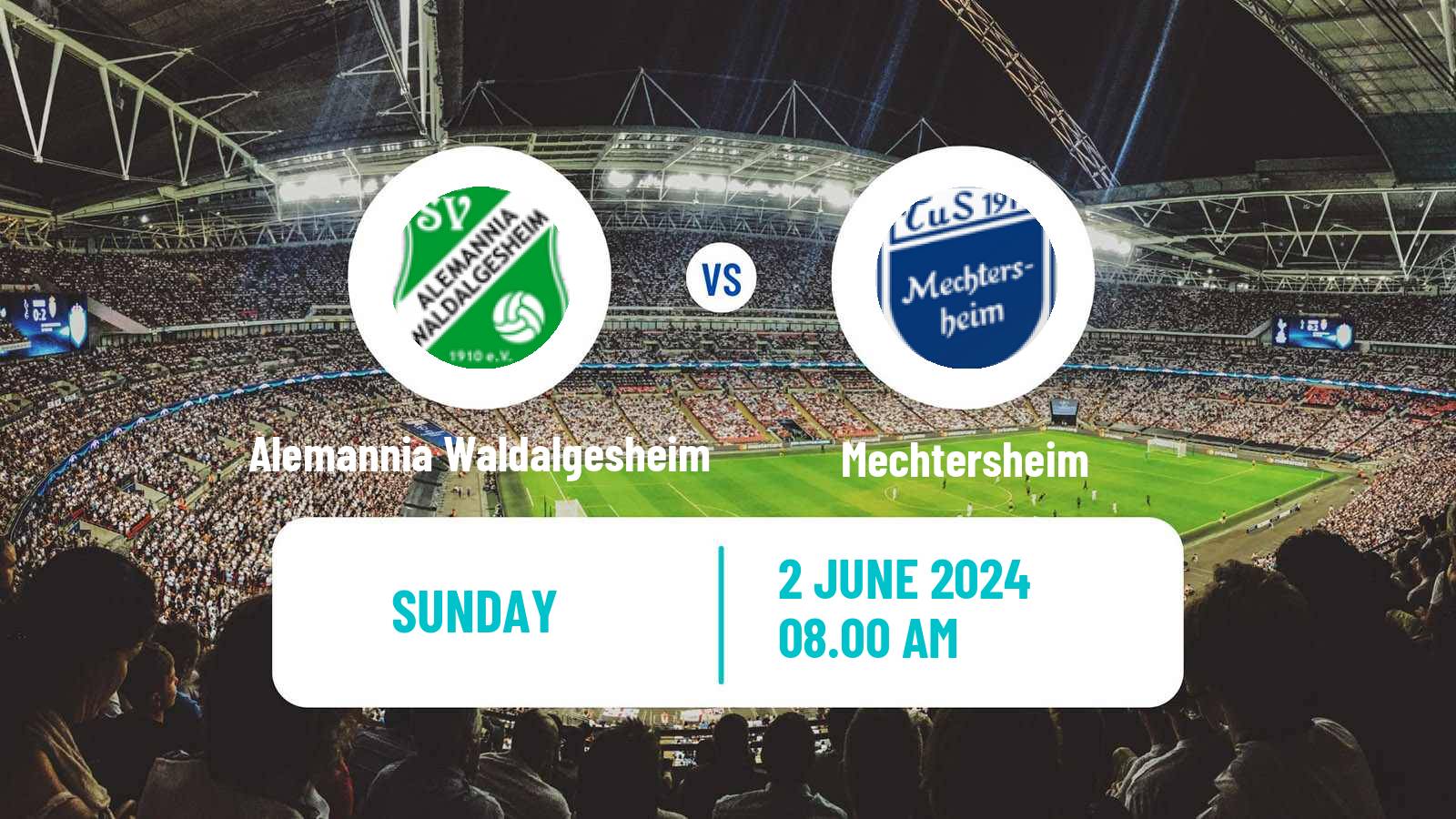 Soccer German Oberliga Rheinland-Pfalz/Saar Alemannia Waldalgesheim - Mechtersheim