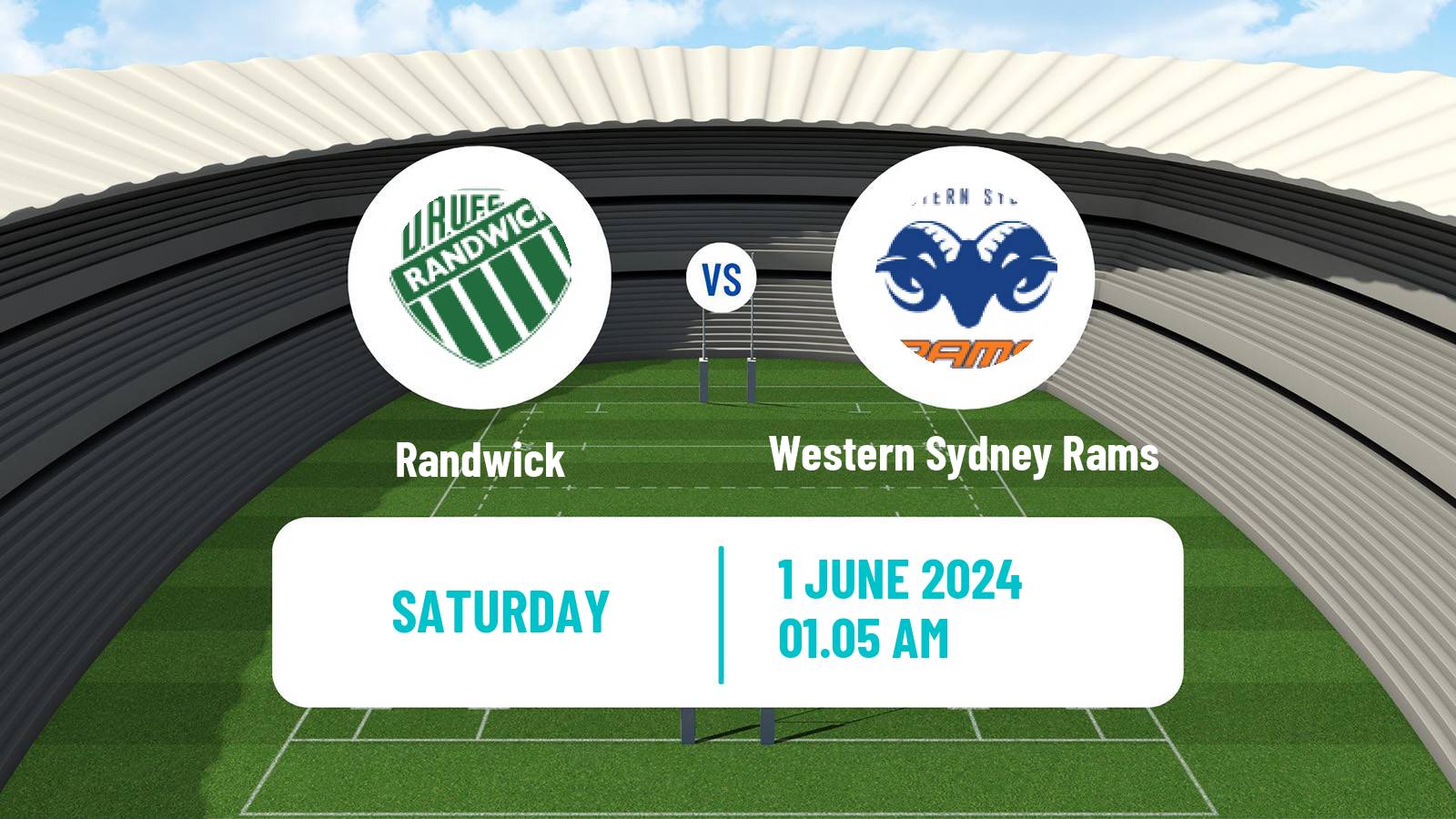 Rugby union Australian Shute Shield Randwick - Western Sydney Rams