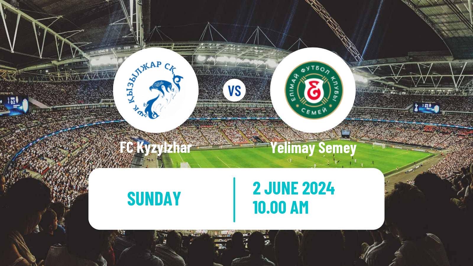 Soccer Kazakh Premier League Kyzylzhar - Yelimay Semey