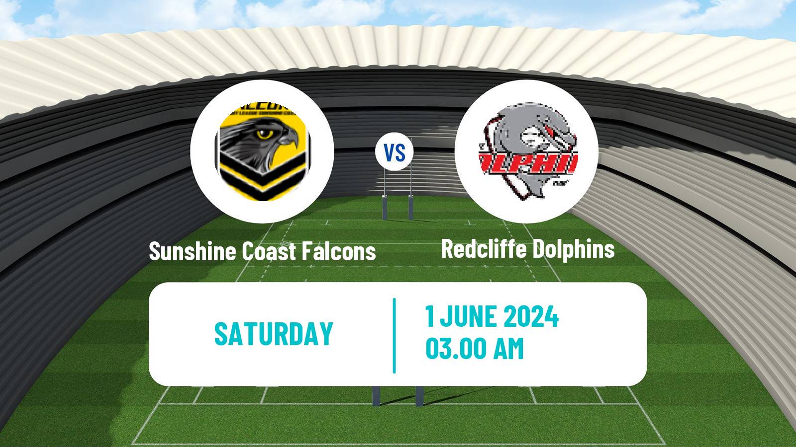 Rugby league Australian Queensland Cup Sunshine Coast Falcons - Redcliffe Dolphins