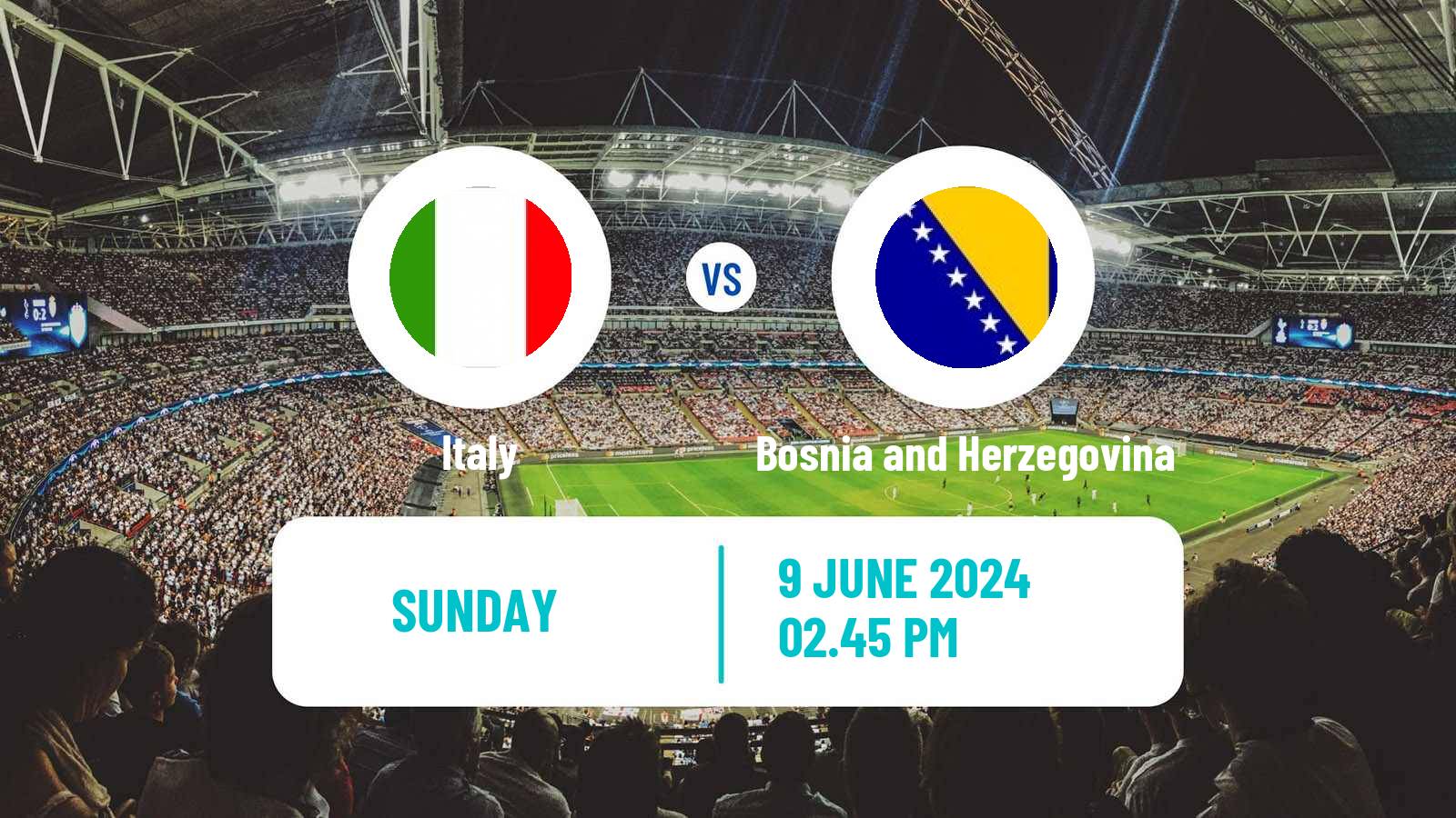 Soccer Friendly Italy - Bosnia and Herzegovina