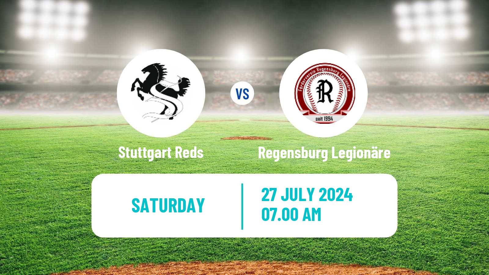 Baseball German Bundesliga South Baseball Stuttgart Reds - Regensburg Legionäre