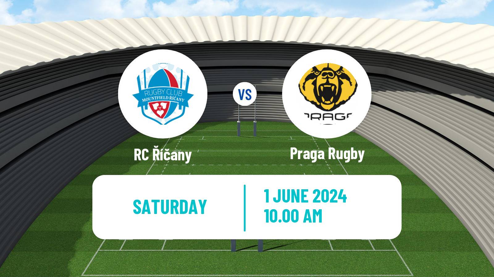 Rugby union Czech Extraliga Rugby Říčany - Praga