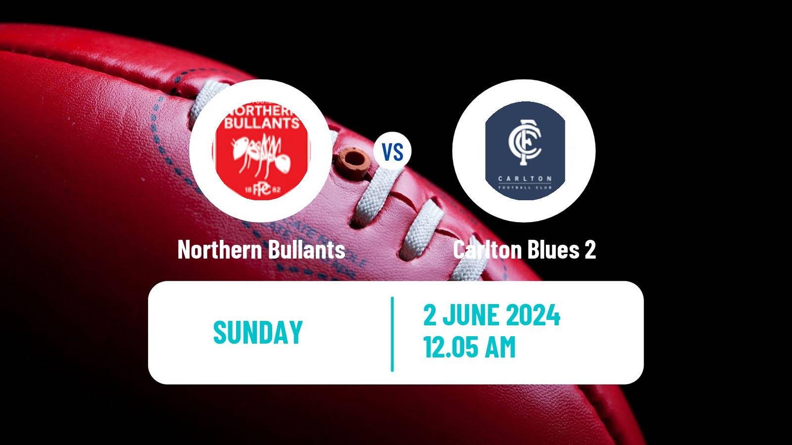 Aussie rules VFL Northern Bullants - Carlton Blues 2