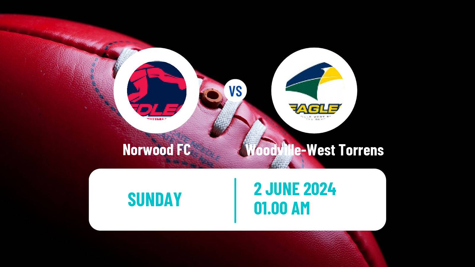 Aussie rules SANFL Norwood - Woodville-West Torrens