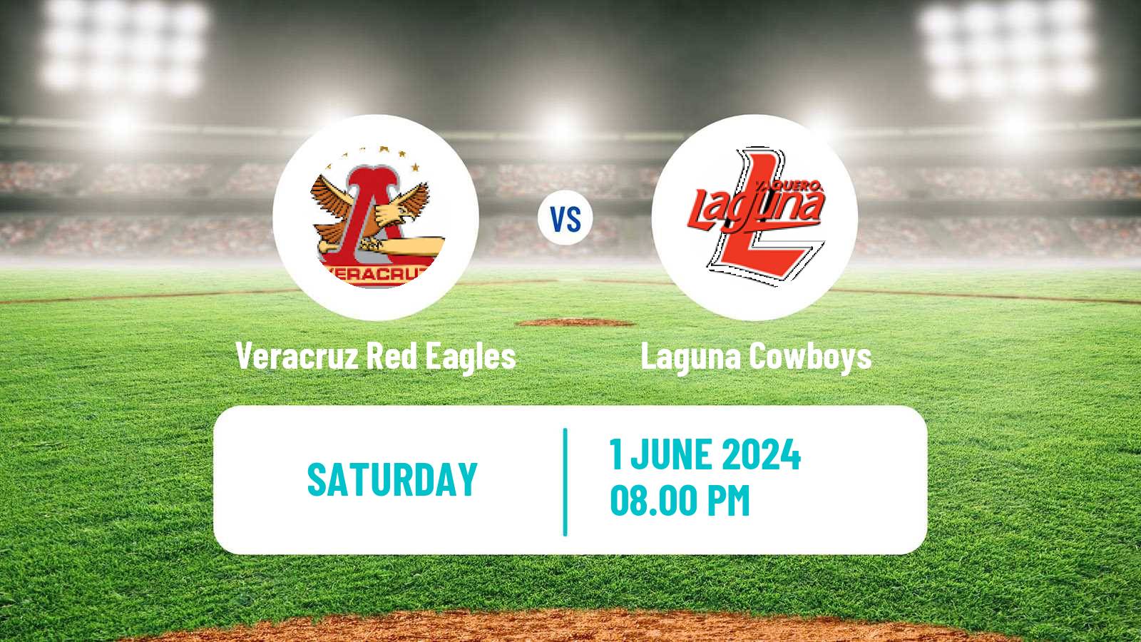 Baseball LMB Veracruz Red Eagles - Laguna Cowboys