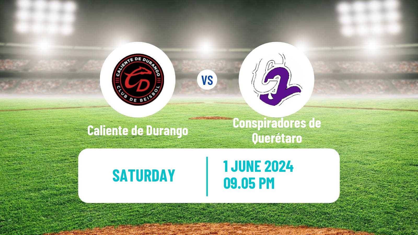 Baseball LMB Caliente de Durango - Conspiradores de Querétaro