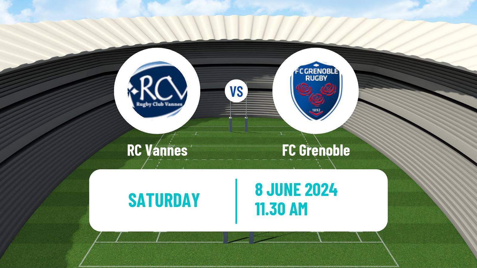 Rugby union French Pro D2 Vannes - FC Grenoble