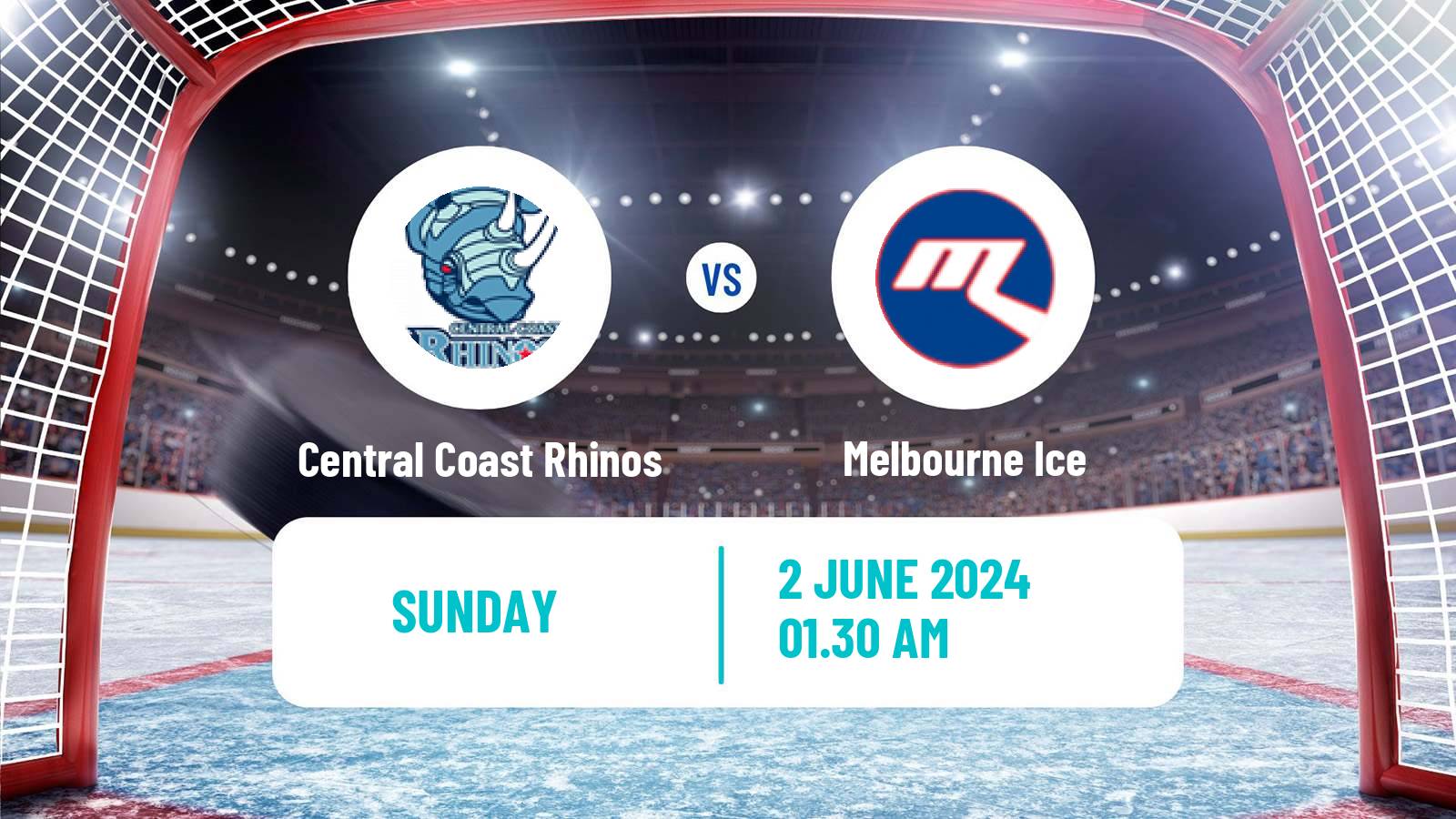 Hockey Australian Ice Hockey League Central Coast Rhinos - Melbourne Ice