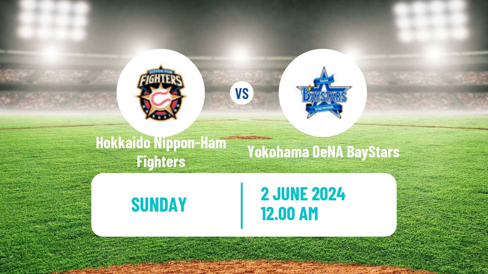 Baseball NPB Hokkaido Nippon-Ham Fighters - Yokohama DeNA BayStars