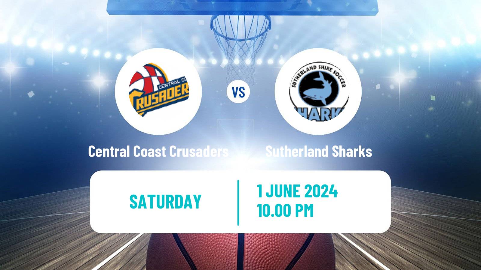 Basketball Australian NBL1 East Central Coast Crusaders - Sutherland Sharks