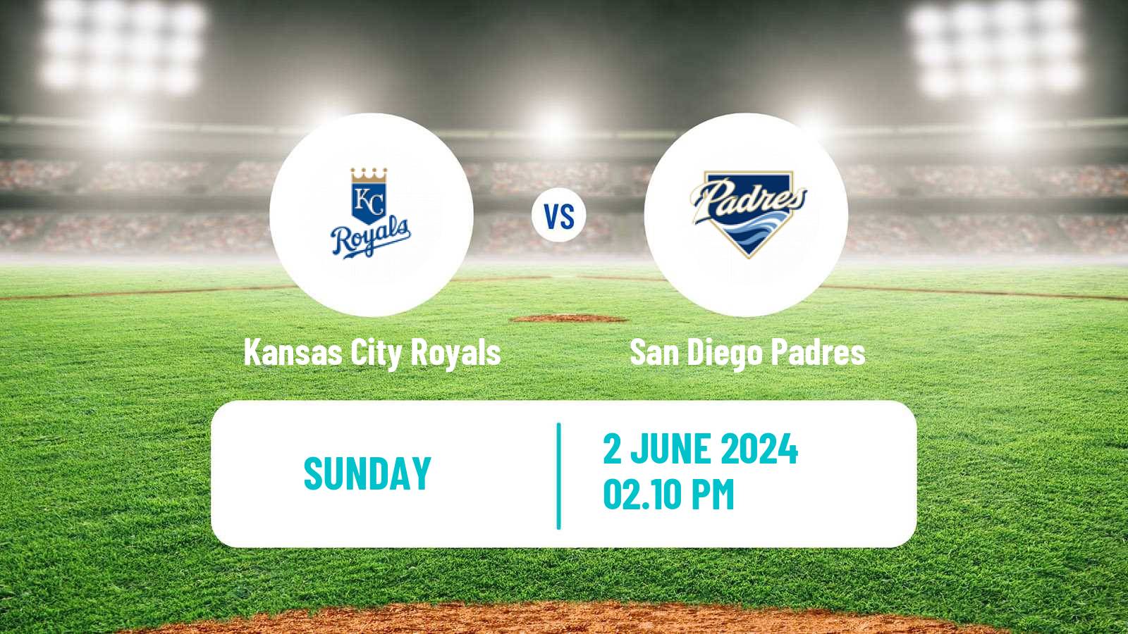 Baseball MLB Kansas City Royals - San Diego Padres