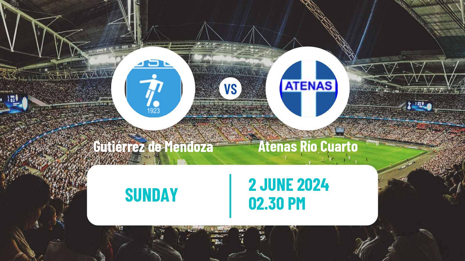 Soccer Argentinian Torneo Federal Gutiérrez de Mendoza - Atenas Río Cuarto