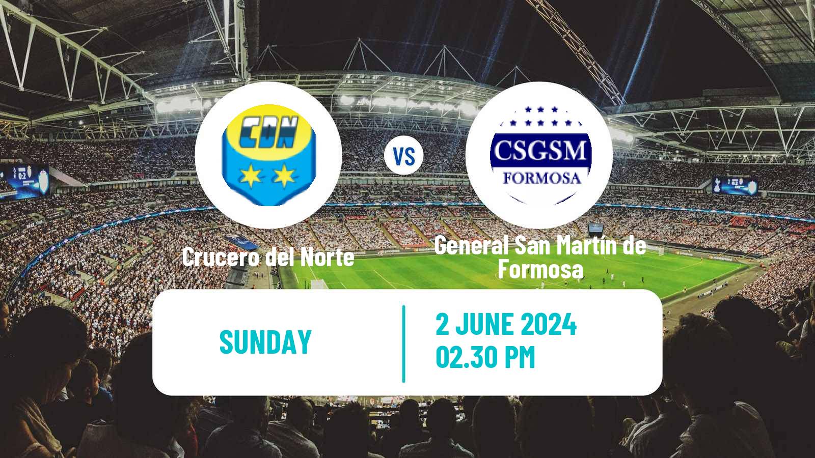 Soccer Argentinian Torneo Federal Crucero del Norte - General San Martín de Formosa