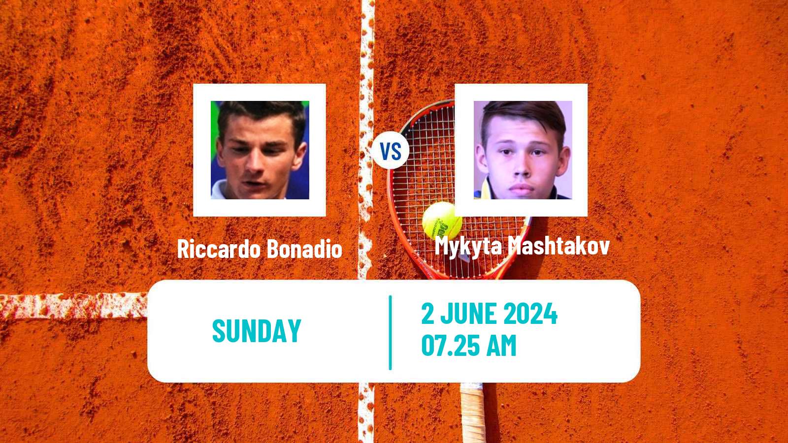 Tennis Zagreb Challenger Men Riccardo Bonadio - Mykyta Mashtakov
