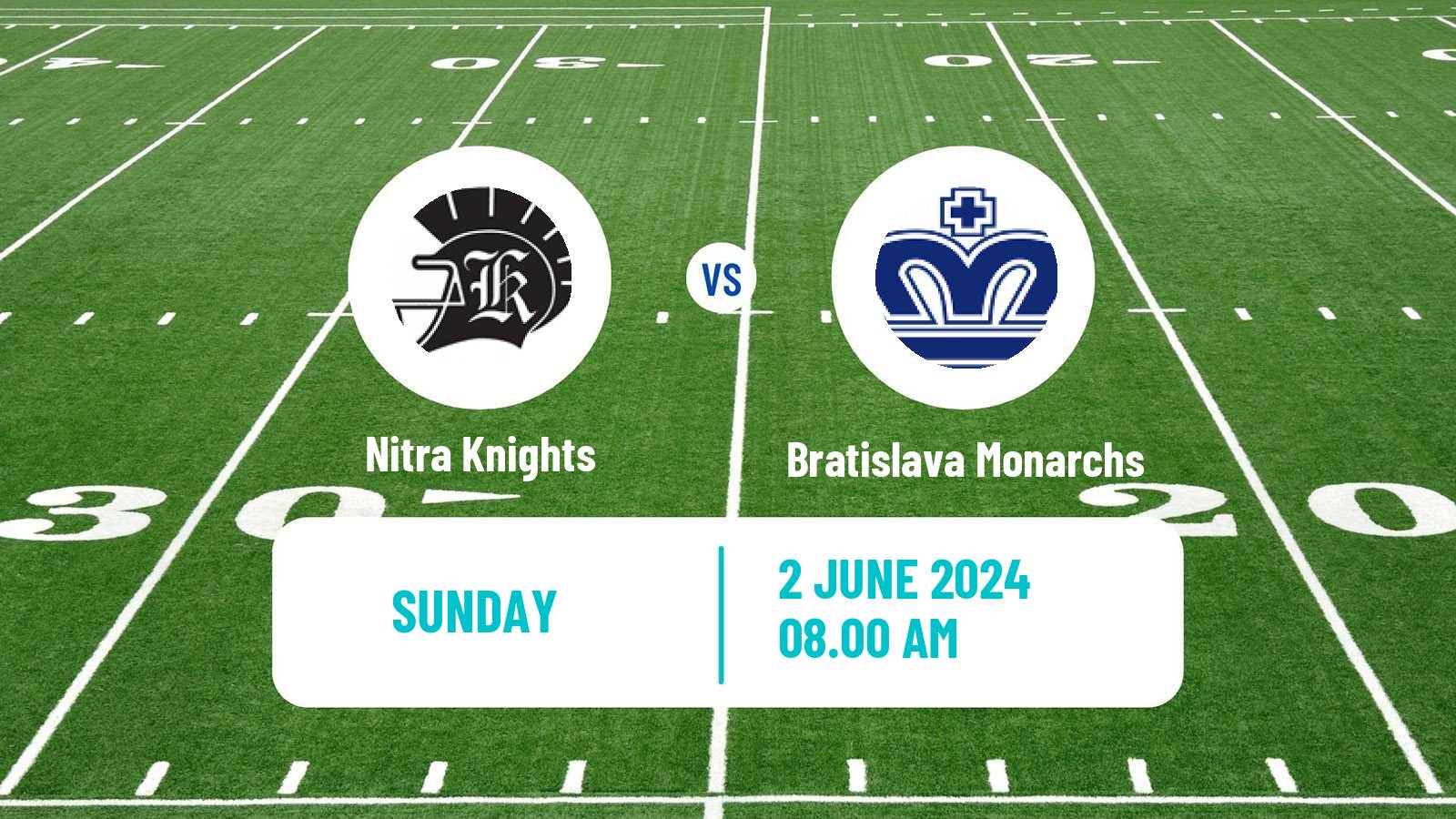 American football Czech CLAF Nitra Knights - Bratislava Monarchs