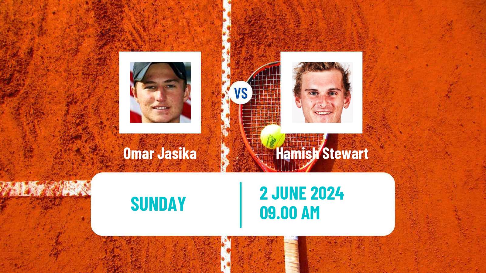 Tennis Surbiton Challenger Men Omar Jasika - Hamish Stewart