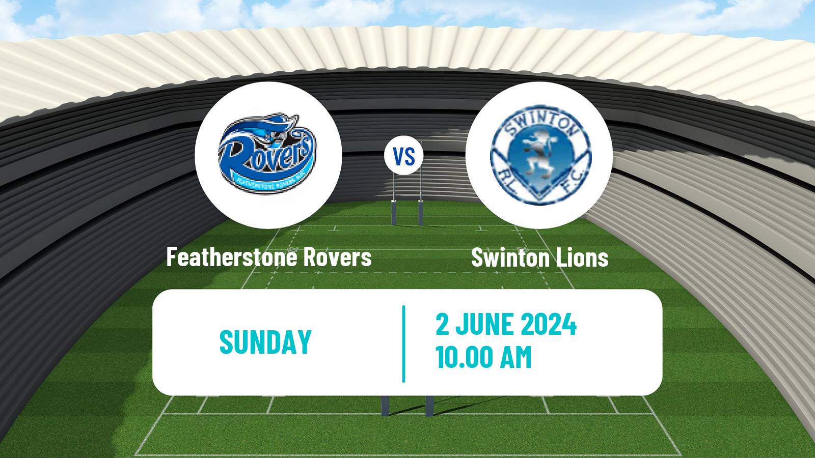 Rugby league English Championship Rugby League Featherstone Rovers - Swinton Lions
