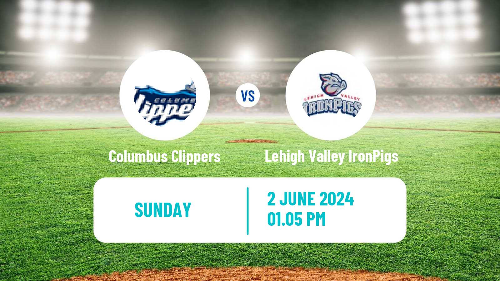 Baseball IL Columbus Clippers - Lehigh Valley IronPigs
