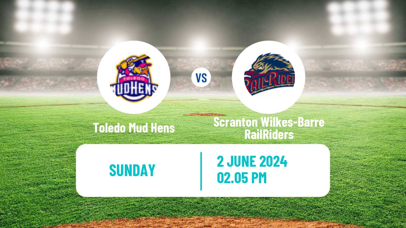 Baseball IL Toledo Mud Hens - Scranton Wilkes-Barre RailRiders