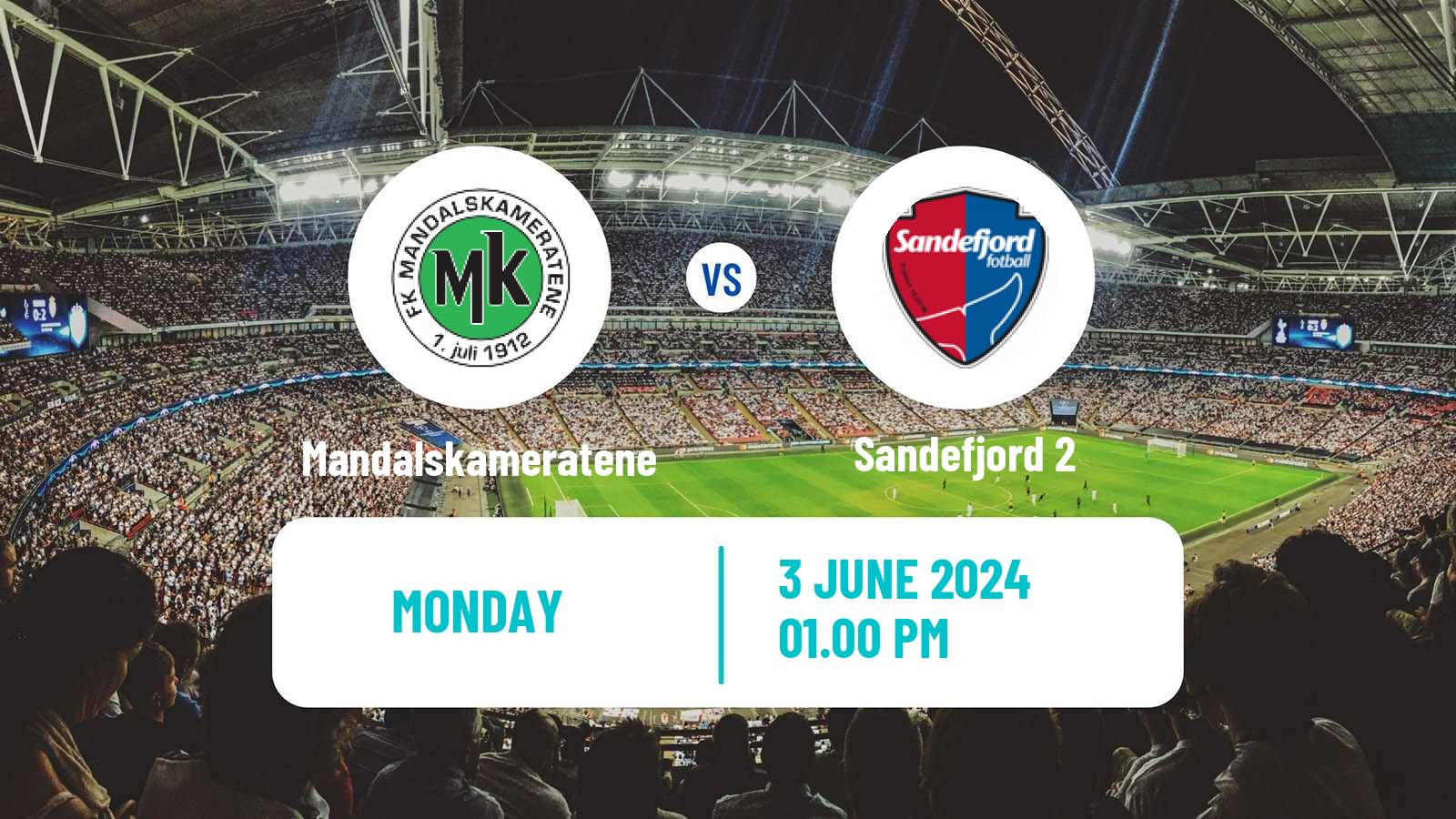 Soccer Norwegian Division 3 - Group 2 Mandalskameratene - Sandefjord 2