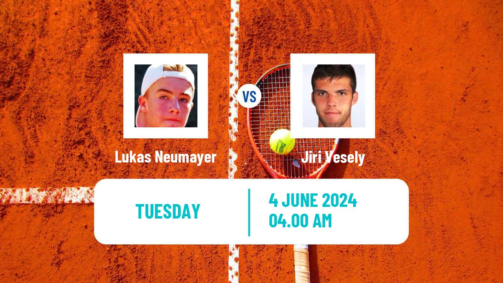 Tennis Prostejov Challenger Men Lukas Neumayer - Jiri Vesely