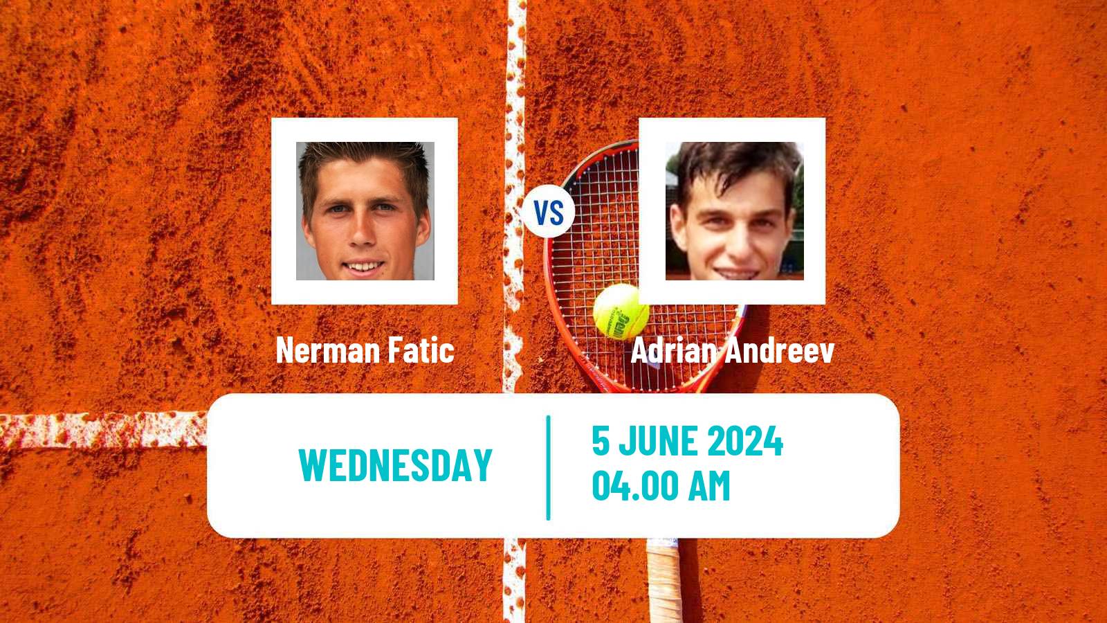 Tennis Zagreb Challenger Men Nerman Fatic - Adrian Andreev