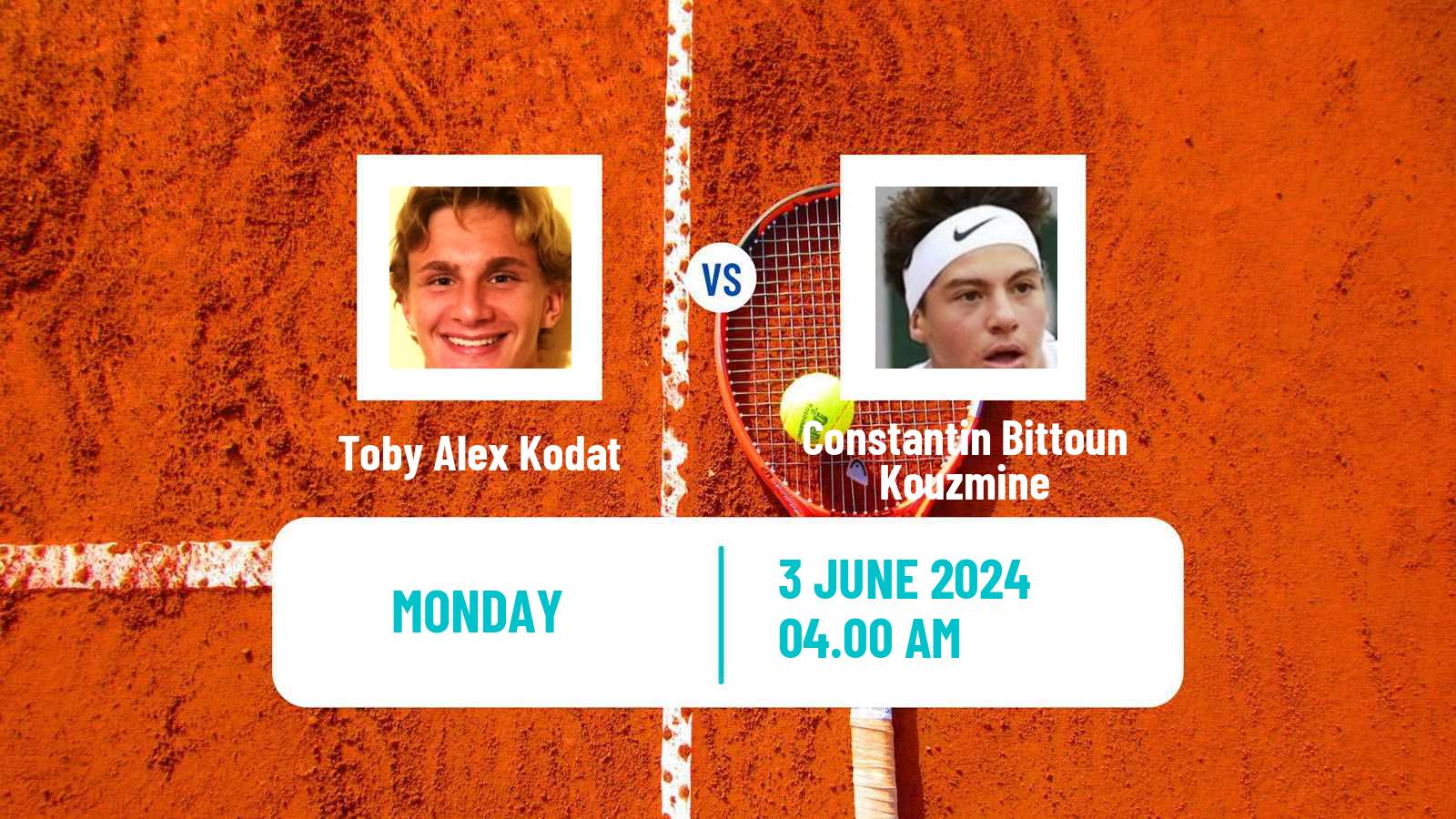 Tennis Prostejov Challenger Men Toby Alex Kodat - Constantin Bittoun Kouzmine
