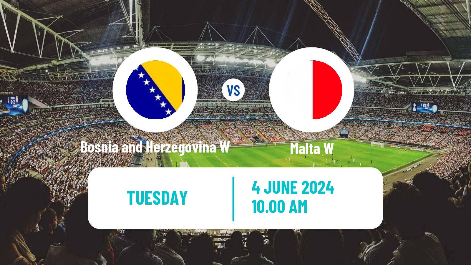 Soccer UEFA Euro Women Bosnia and Herzegovina W - Malta W